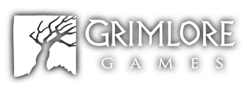 Grimlore Games logo.